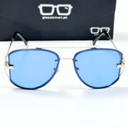 Dior – 5004 – 53 - Silver Blue – Metal – Sunglasses - Unisex