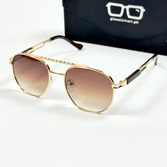 Louis Vuitton – 332 – 58 – Golden Brown – Metal – Sunglasses – Unisex