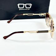 Louis Vuitton – 332 – 58 – Golden Brown – Metal – Sunglasses – Unisex