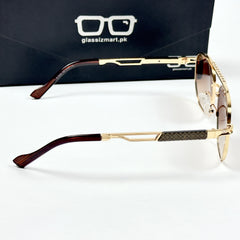Louis Vuitton – 332 – 58 – Golden Brown – Metal – Sunglasses – Unisex