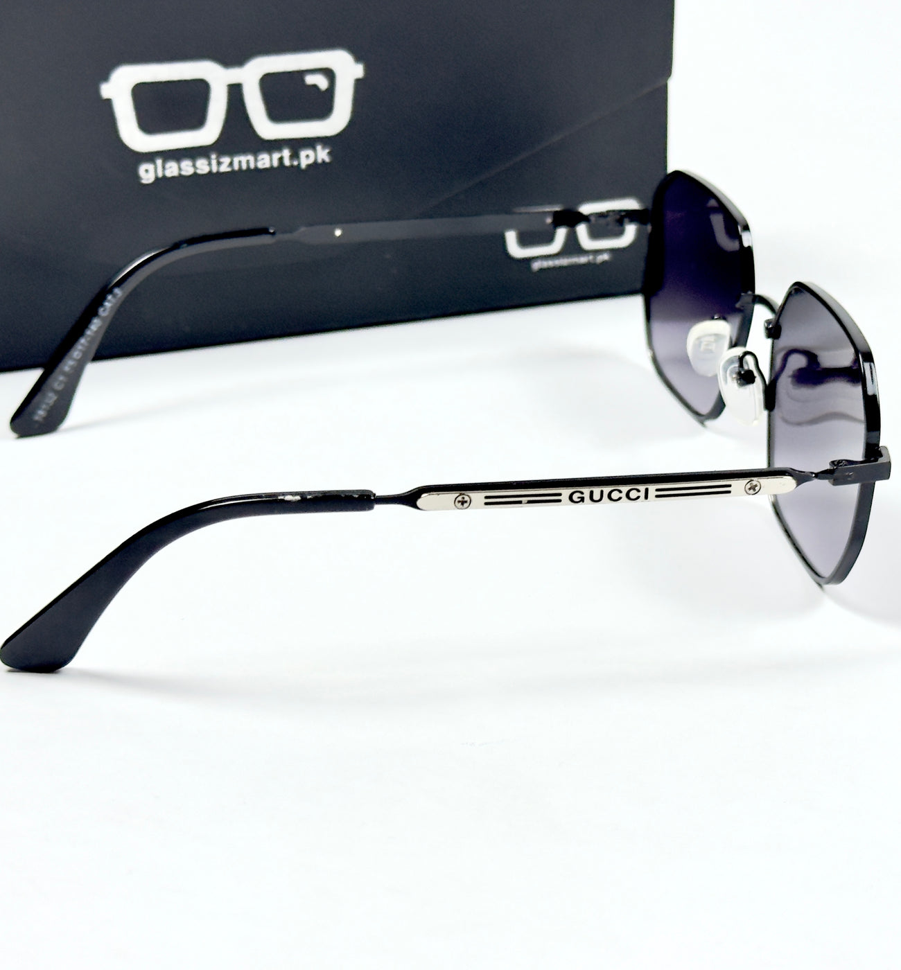 Gucci – 18132 – 55 – Black Gradient – Metal – Sunglasses – Unisex