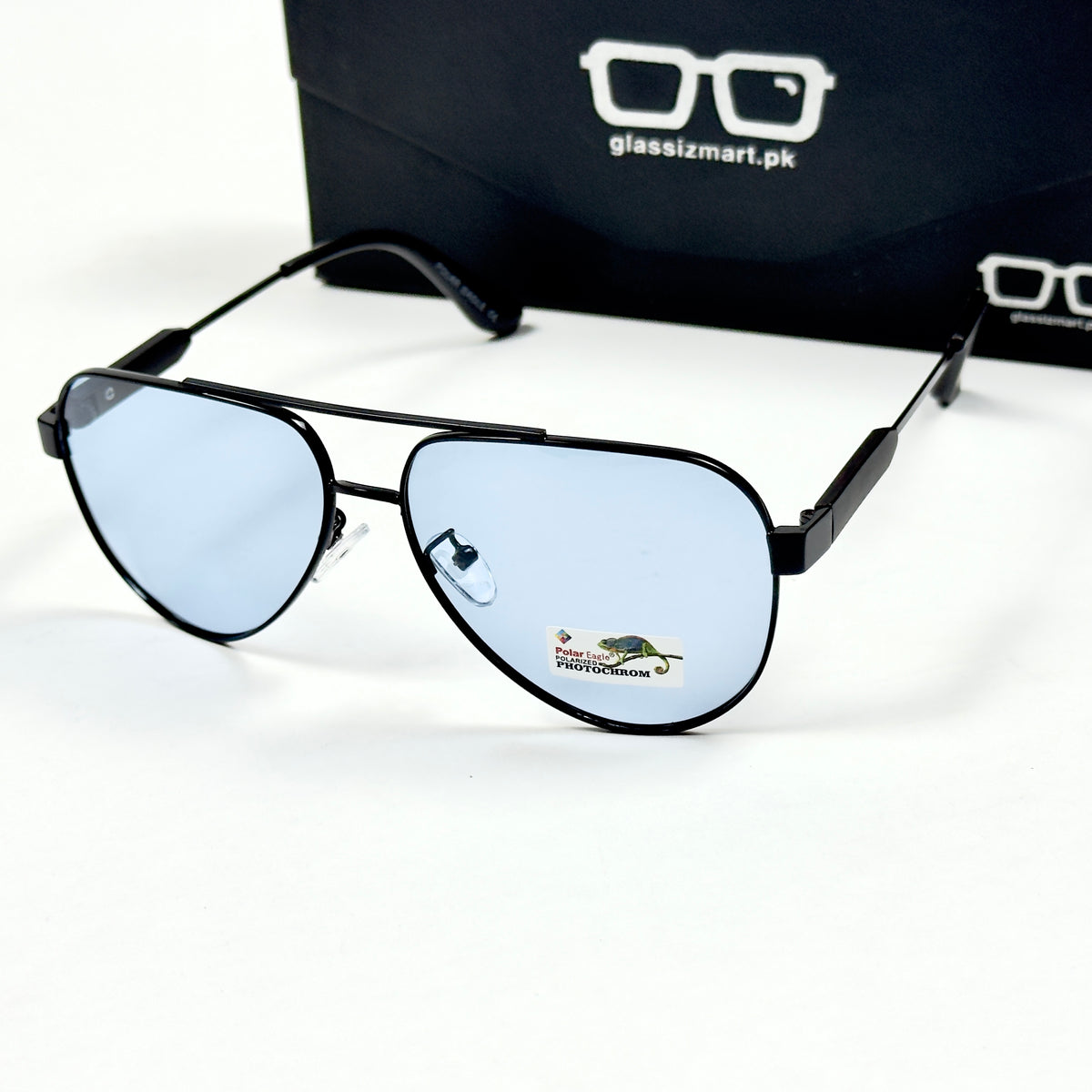Gucci – 8495 – 58 – Black Blue – Metal – Sunglasses – Unisex