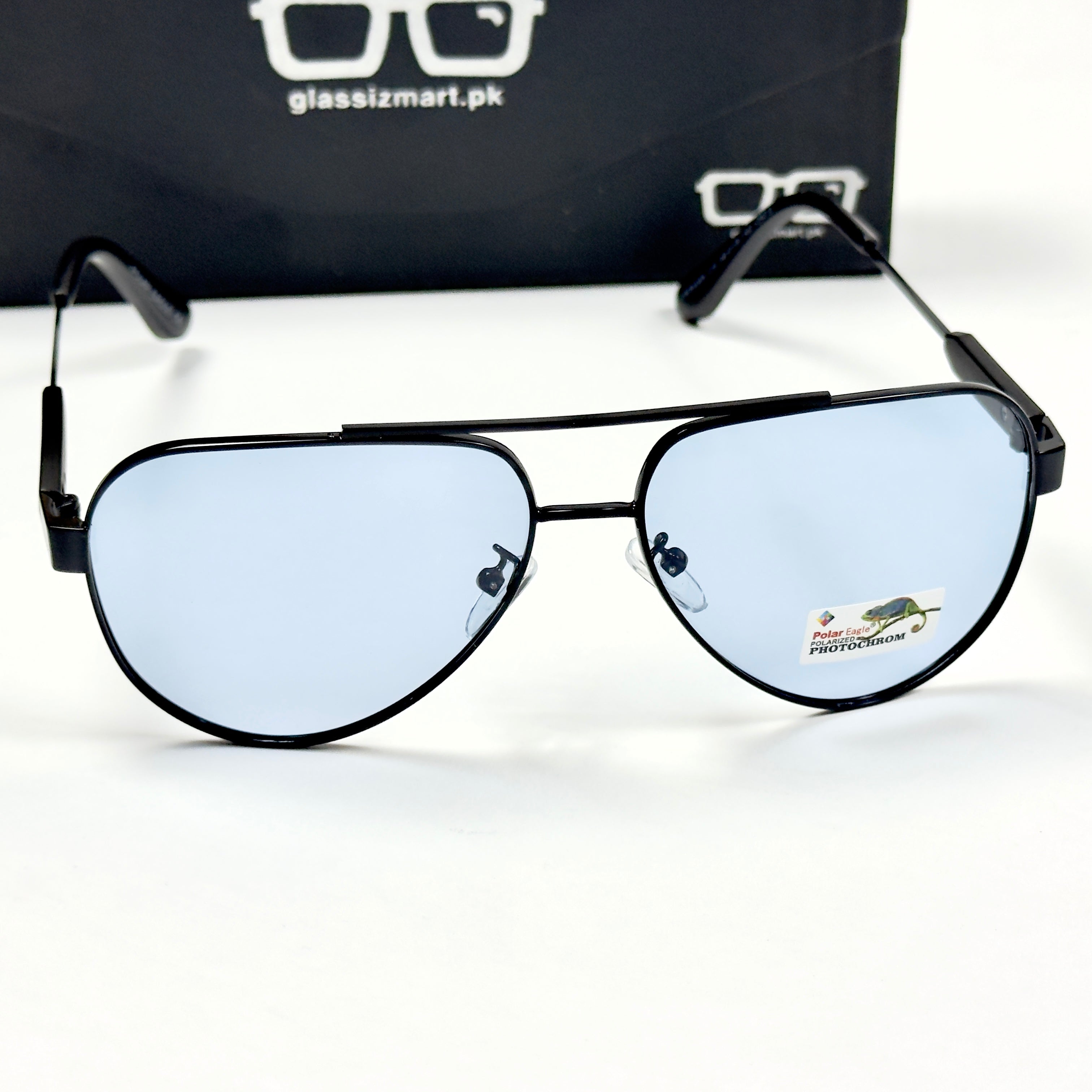 Gucci – 8495 – 58 – Black Blue – Metal – Sunglasses – Unisex
