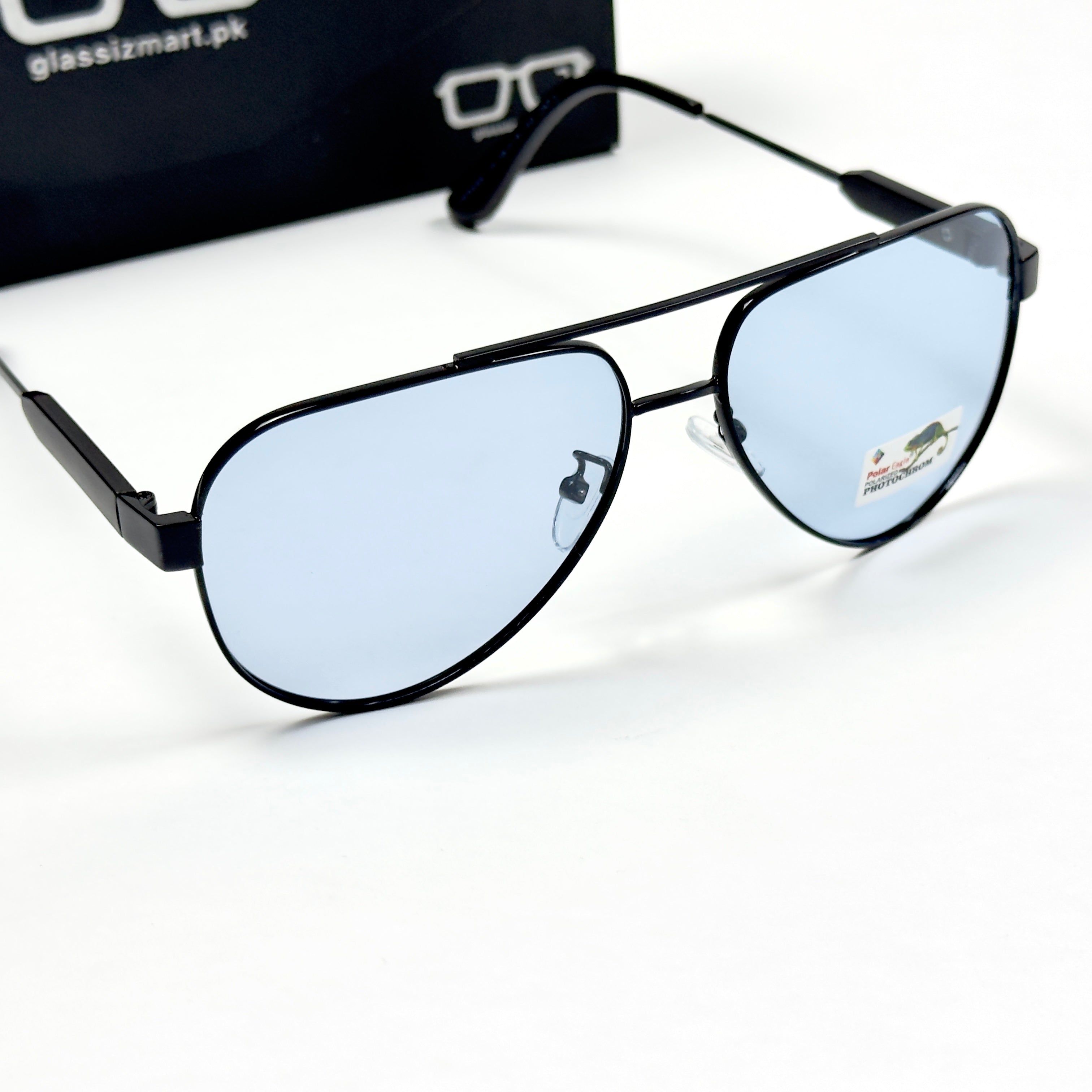 Gucci – 8495 – 58 – Black Blue – Metal – Sunglasses – Unisex
