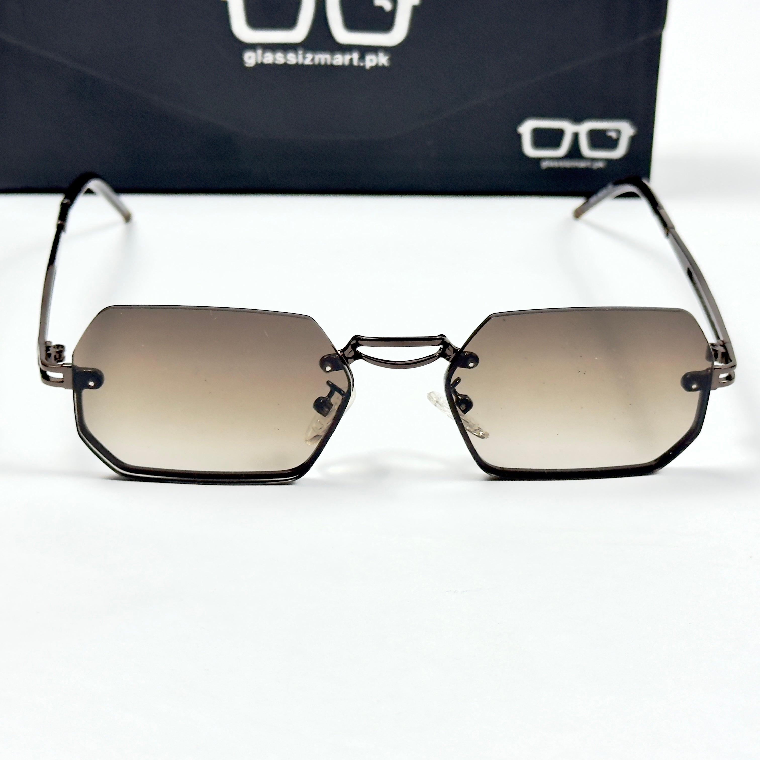Cartier – 2A263 – 56 – Brown – Metal - Sunglasses – Rimless - Unisex