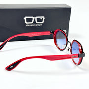 Rayban – 3674 – 55 – Red – Acetate – Metal – Sunglasses – Unisex