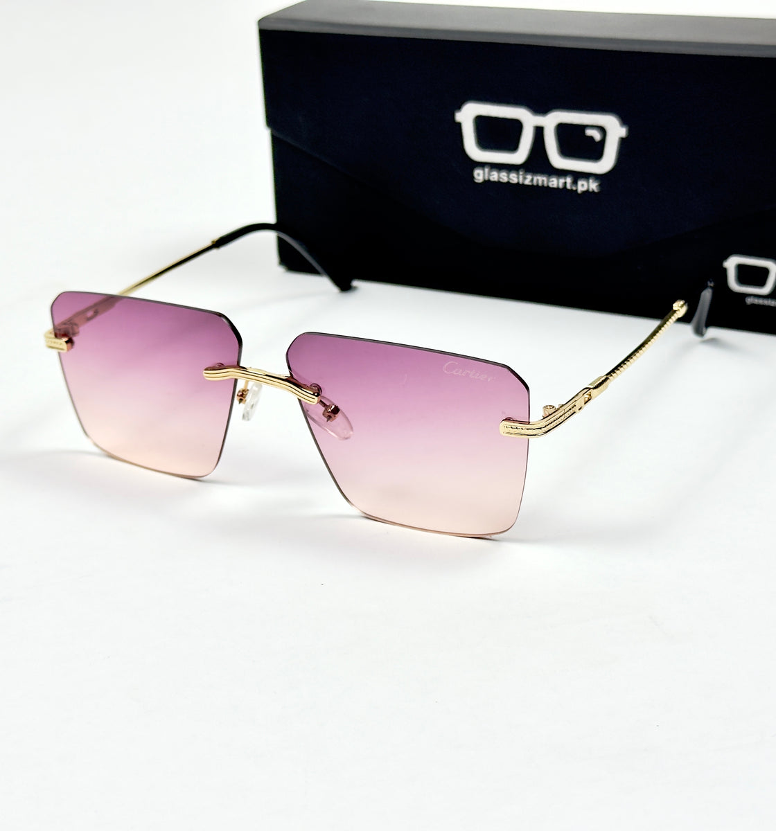 Cartier – 36062 – 60 – Golden Pink – Metal – Sunglasses – Ladies