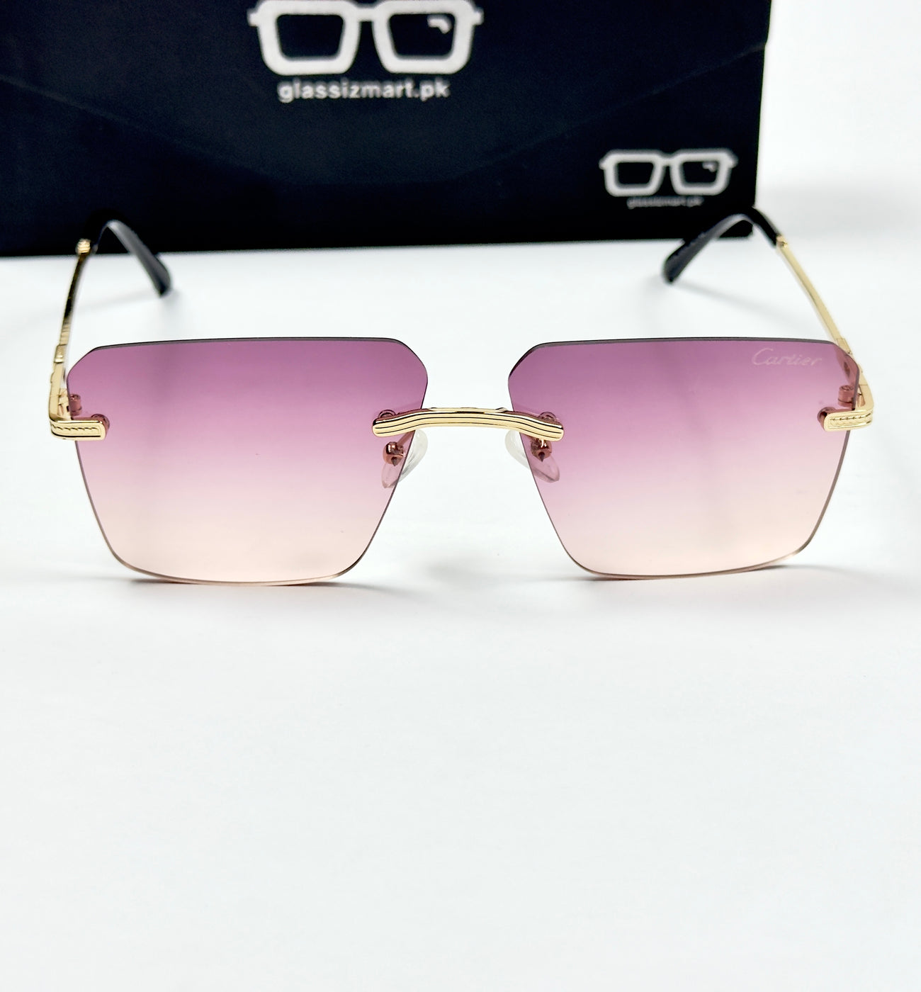 Cartier – 36062 – 60 – Golden Pink – Metal – Sunglasses – Ladies
