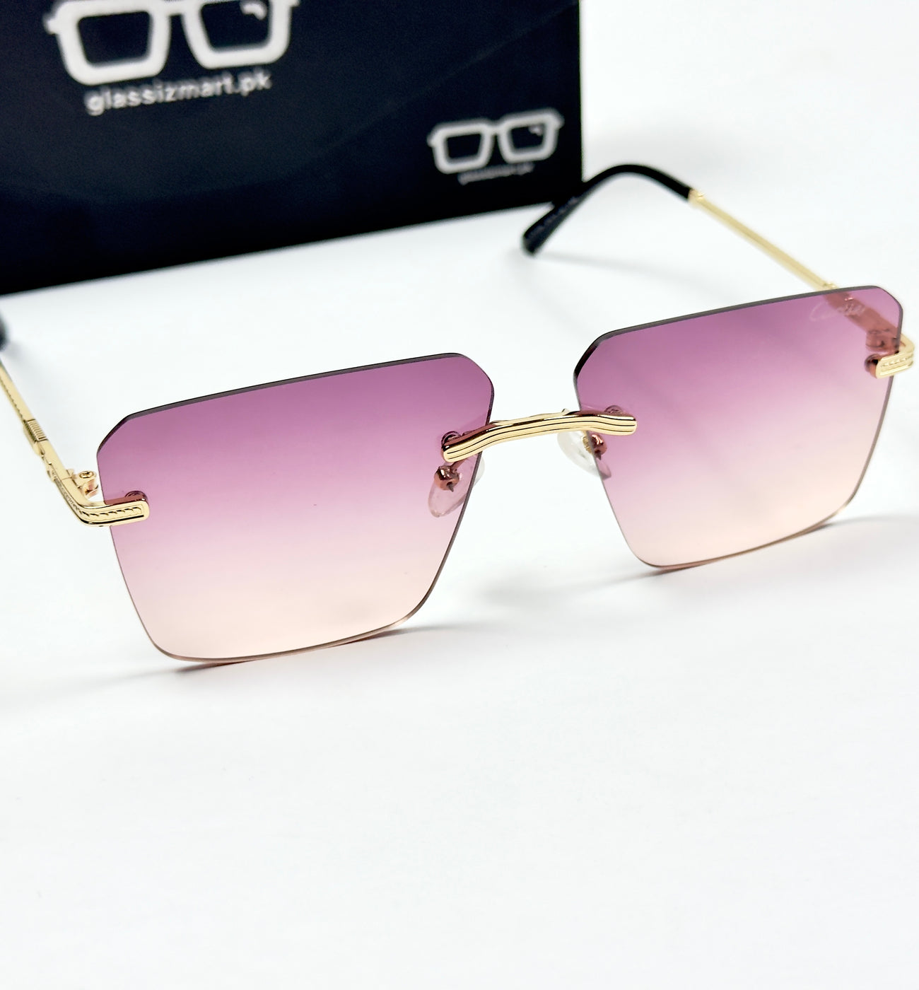 Cartier – 36062 – 60 – Golden Pink – Metal – Sunglasses – Ladies