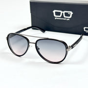 Gucci – 354 – 56 – Black Purple – Metal – Sunglasses – Unisex