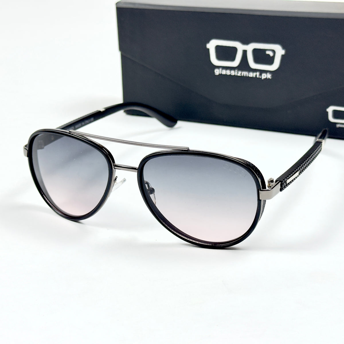 Gucci – 354 – 56 – Black Purple – Metal – Sunglasses – Unisex