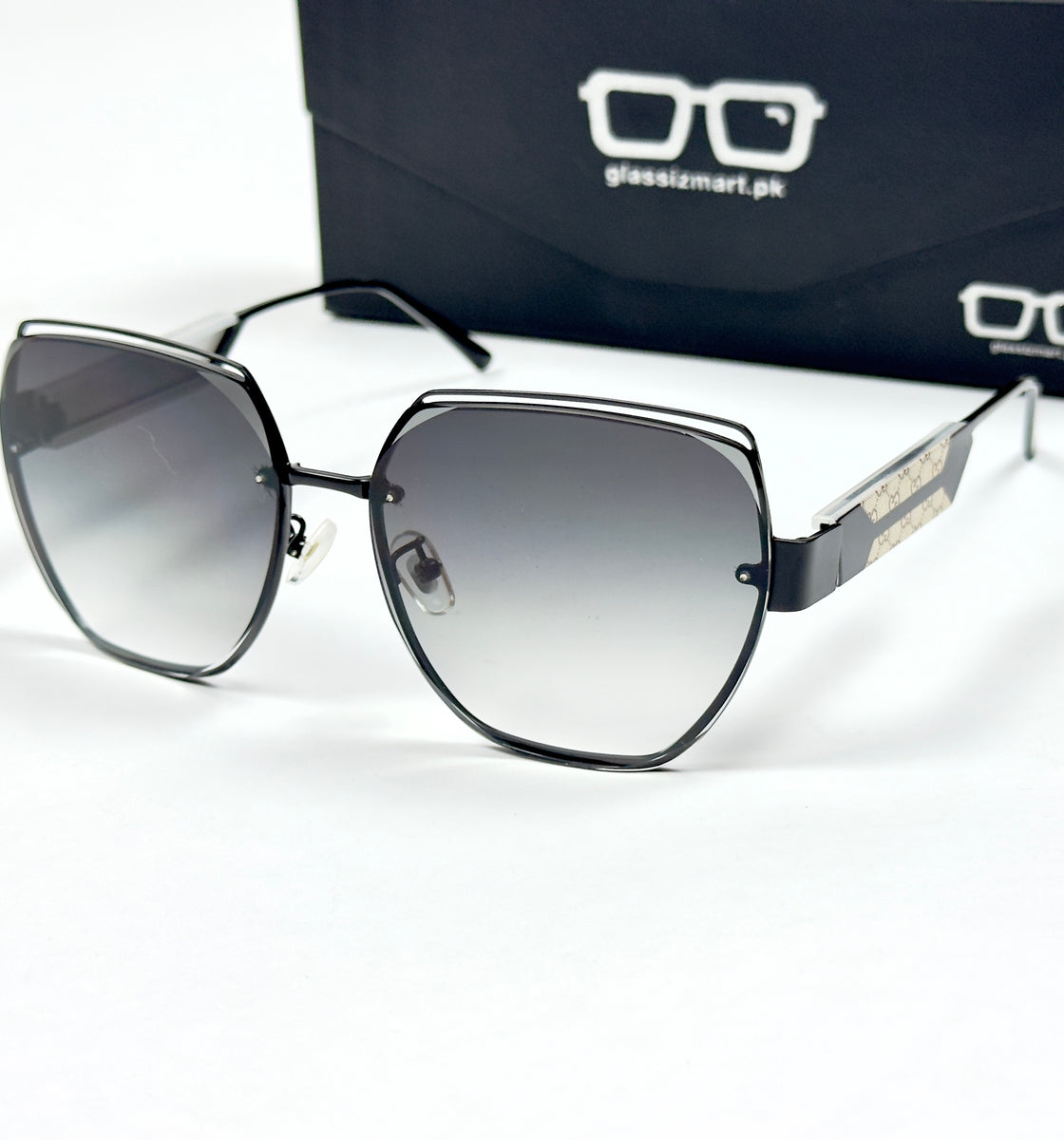 Gucci – 582 - 60 – Black Gradient – Metal – Sunglasses - Ladies