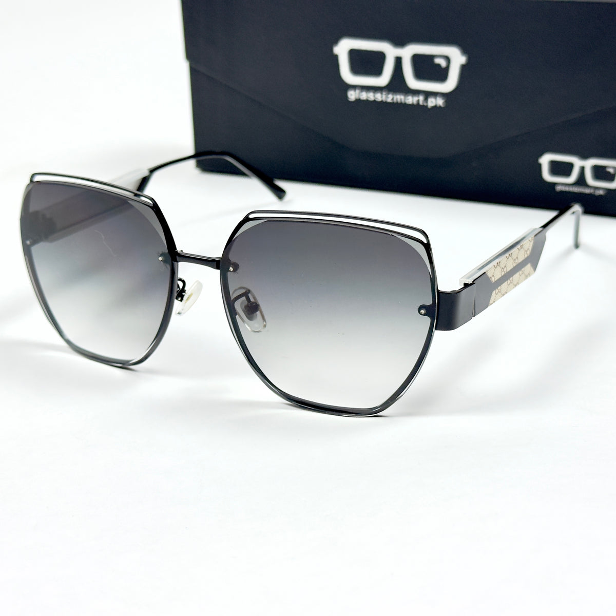 Gucci – 582 - 60 – Black Gradient – Metal – Sunglasses - Ladies