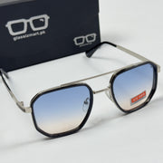 Ferragamo – 247 – 55 – Silver Multi – Metal – Sunglasses – Unisex