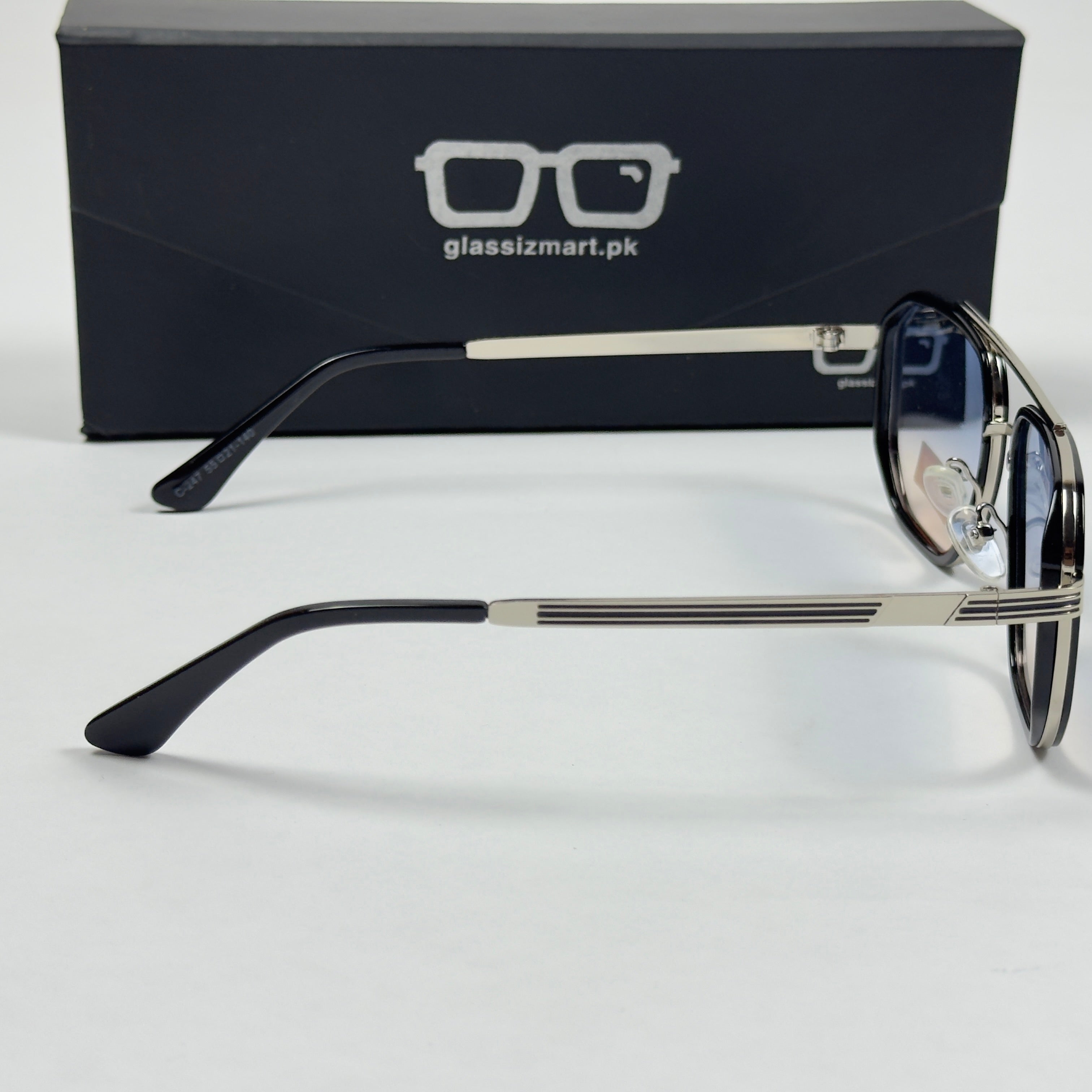 Ferragamo – 247 – 55 – Silver Multi – Metal – Sunglasses – Unisex