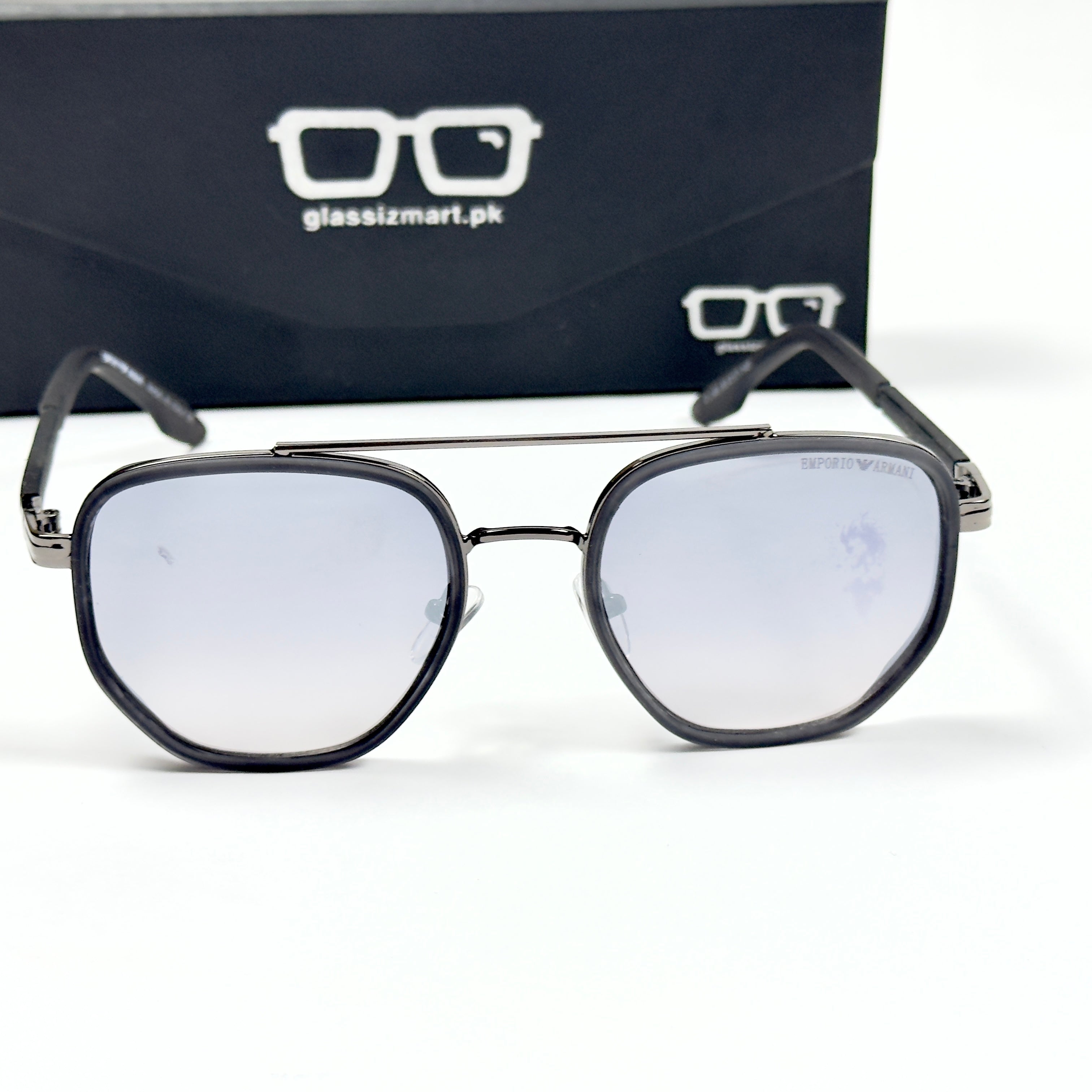 Armani – 349 – 55 – Grey – Metal – Sunglasses – Unisex