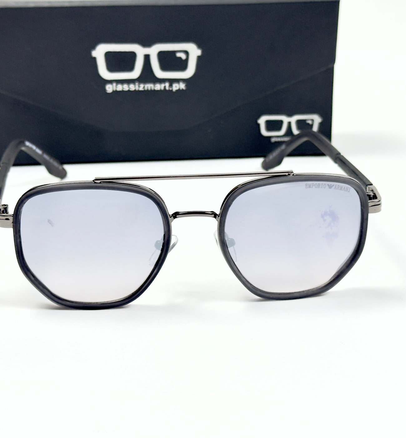 Armani – 349 – 55 – Grey – Metal – Sunglasses – Unisex