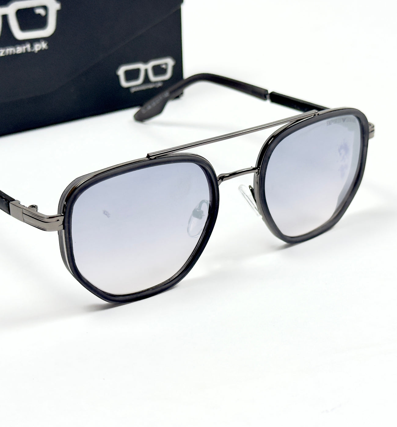 Armani – 349 – 55 – Grey – Metal – Sunglasses – Unisex