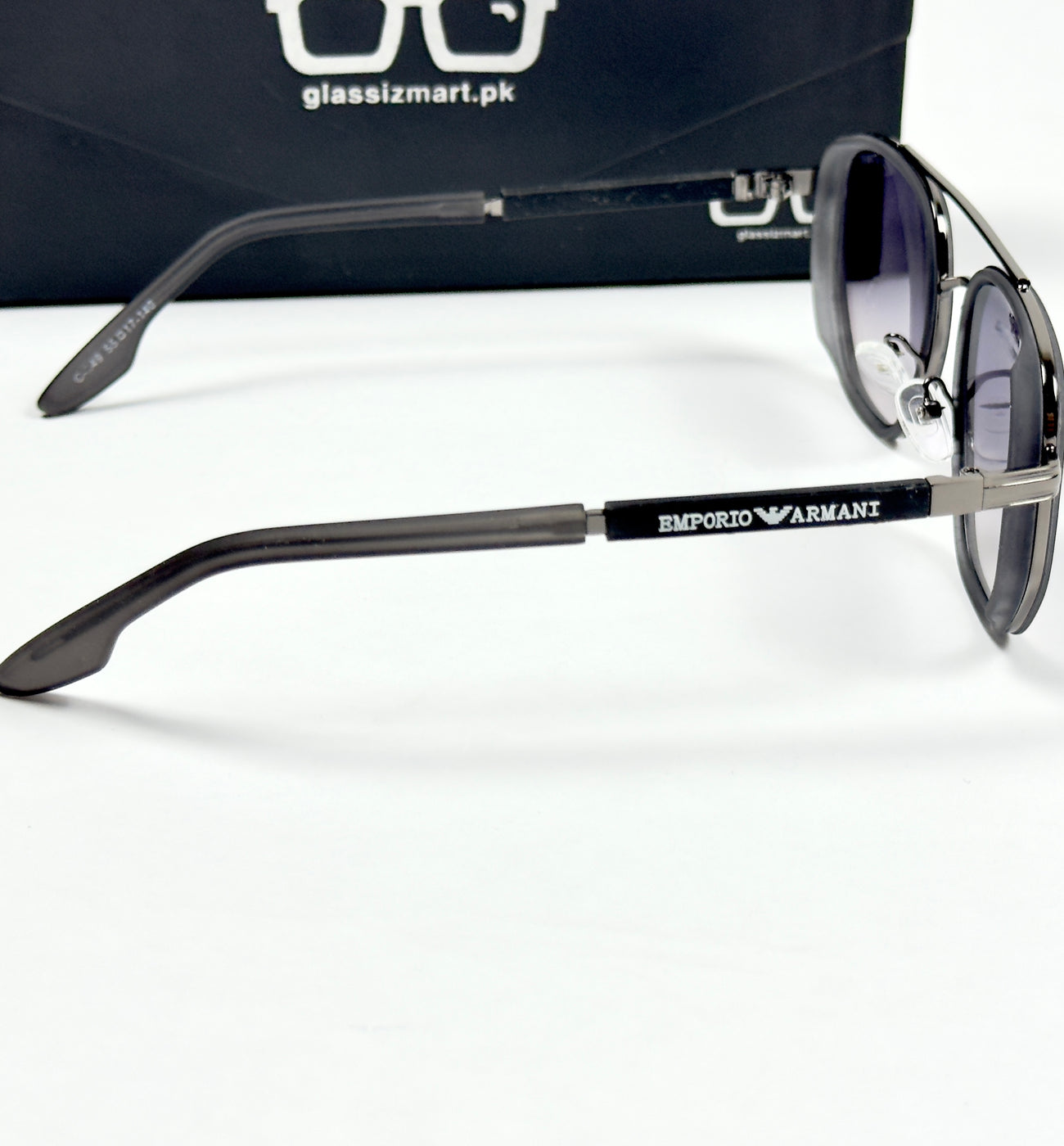 Armani – 349 – 55 – Grey – Metal – Sunglasses – Unisex