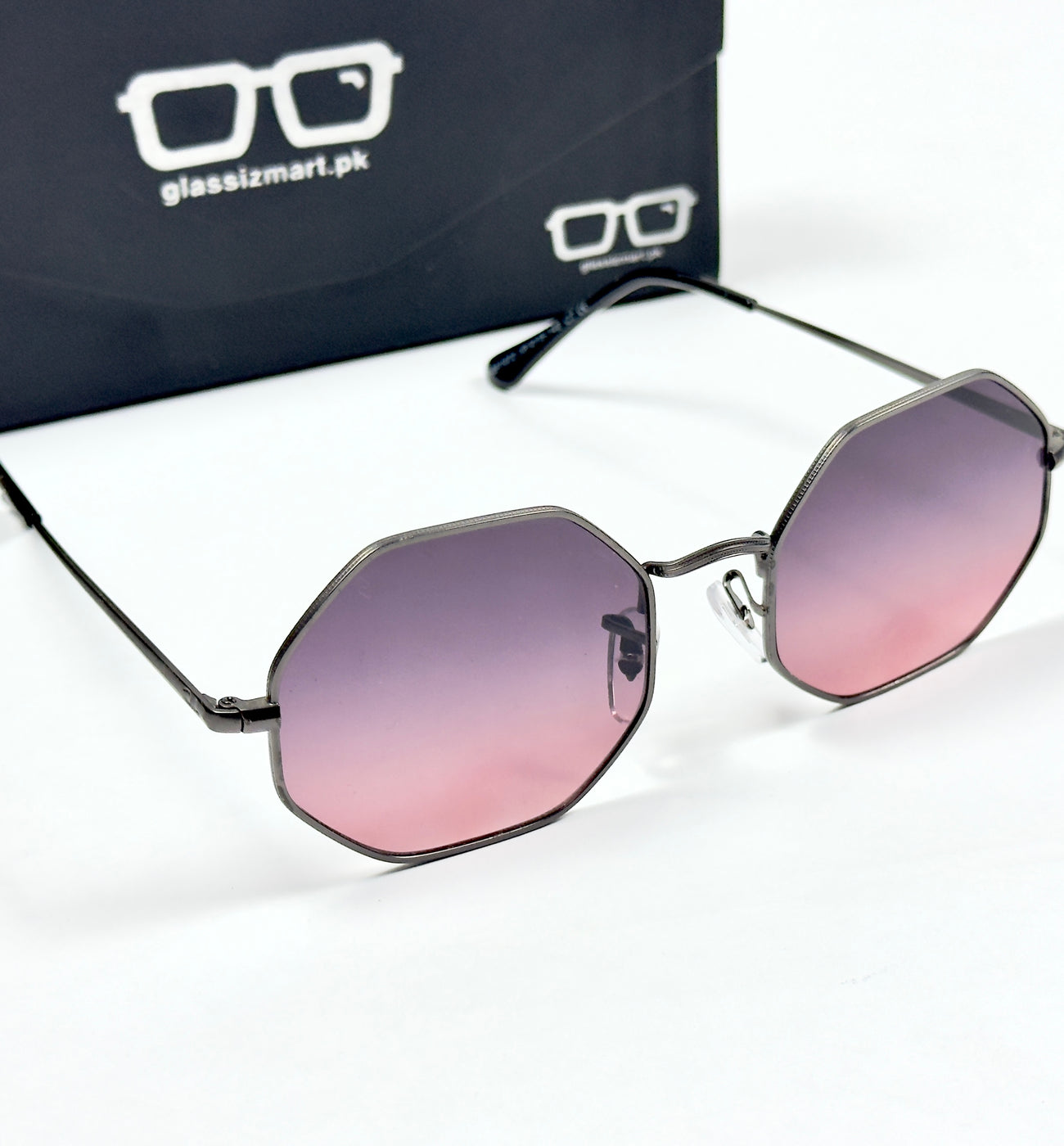 Rayban – 1972 – 55 – Purple – Metal – Sunglasses – Women