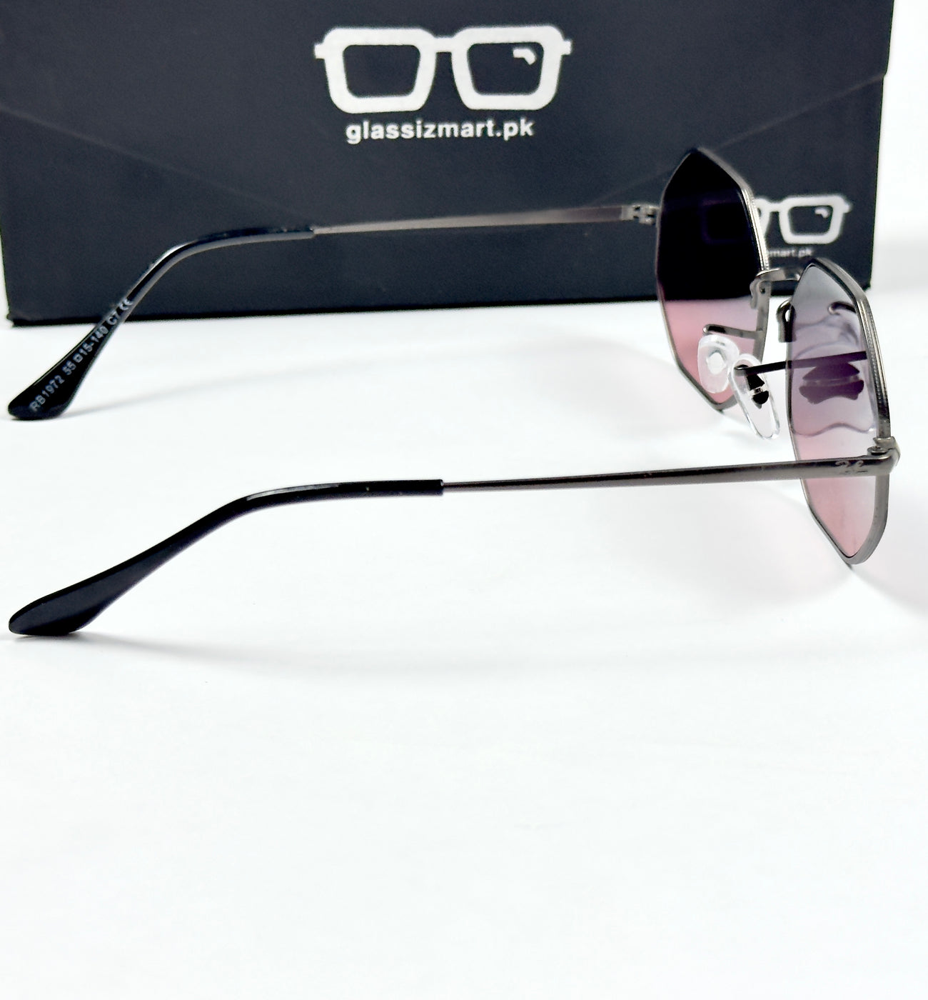 Rayban – 1972 – 55 – Purple – Metal – Sunglasses – Women