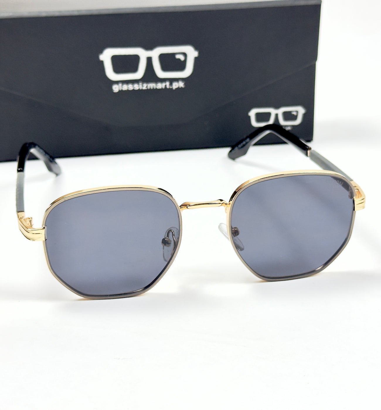 Louis Vuitton – 350 – 54 – Golden Black – Metal – Sunglasses – Unisex