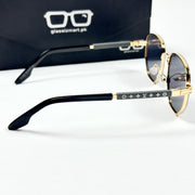 Louis Vuitton – 350 – 54 – Golden Black – Metal – Sunglasses – Unisex