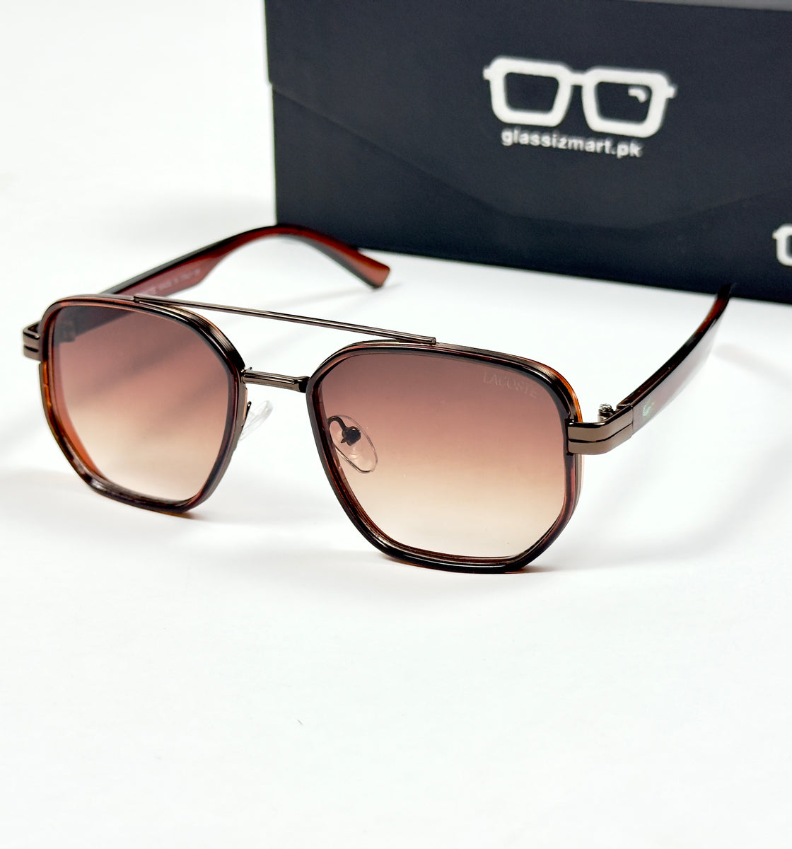 Lacoste – 2055 – 52 – Brown – Acetate – Sunglasses – Unisex