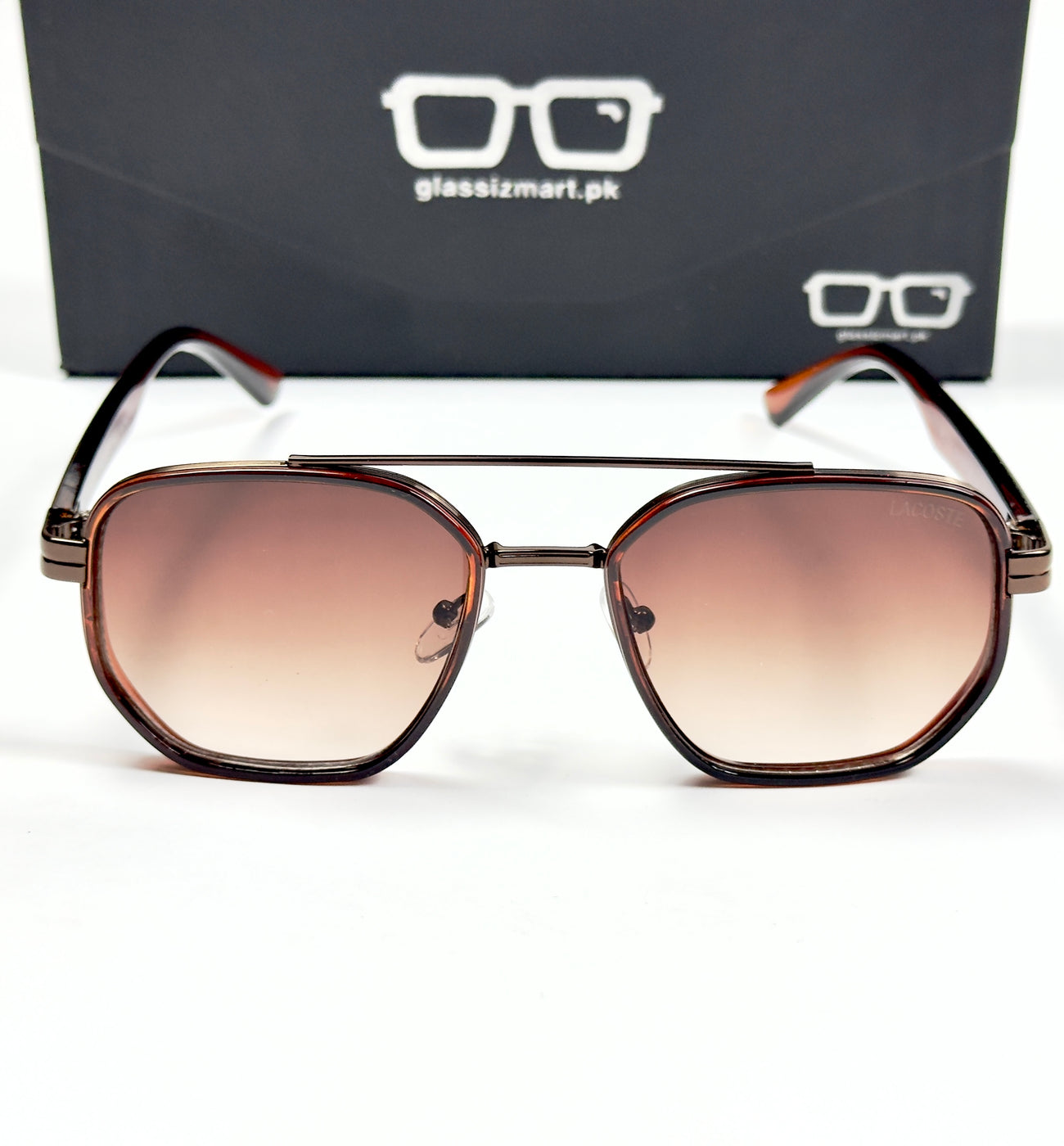 Lacoste – 2055 – 52 – Brown – Acetate – Sunglasses – Unisex
