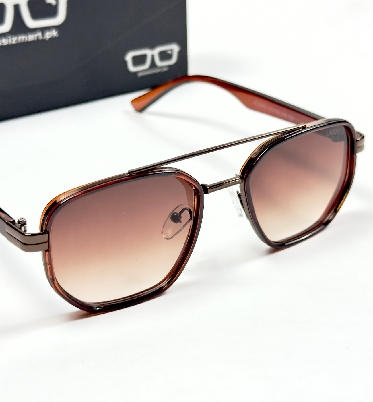 Lacoste – 2055 – 52 – Brown – Acetate – Sunglasses – Unisex