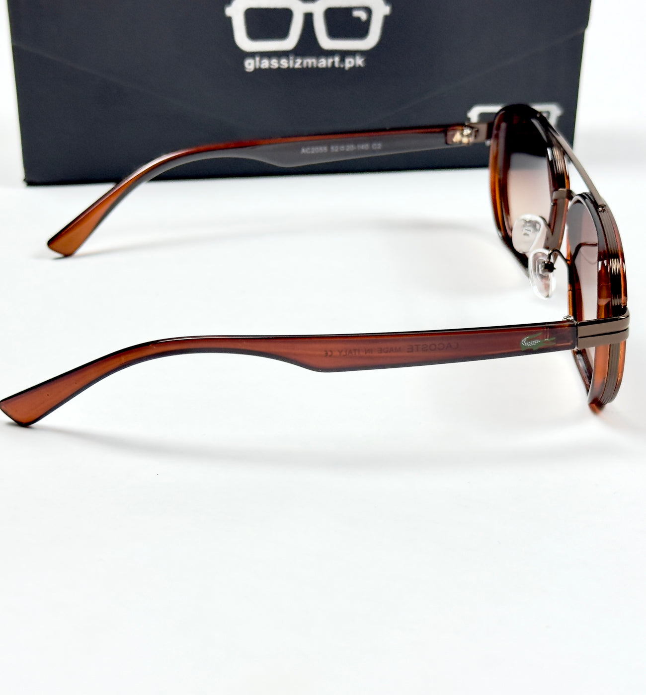 Lacoste – 2055 – 52 – Brown – Acetate – Sunglasses – Unisex