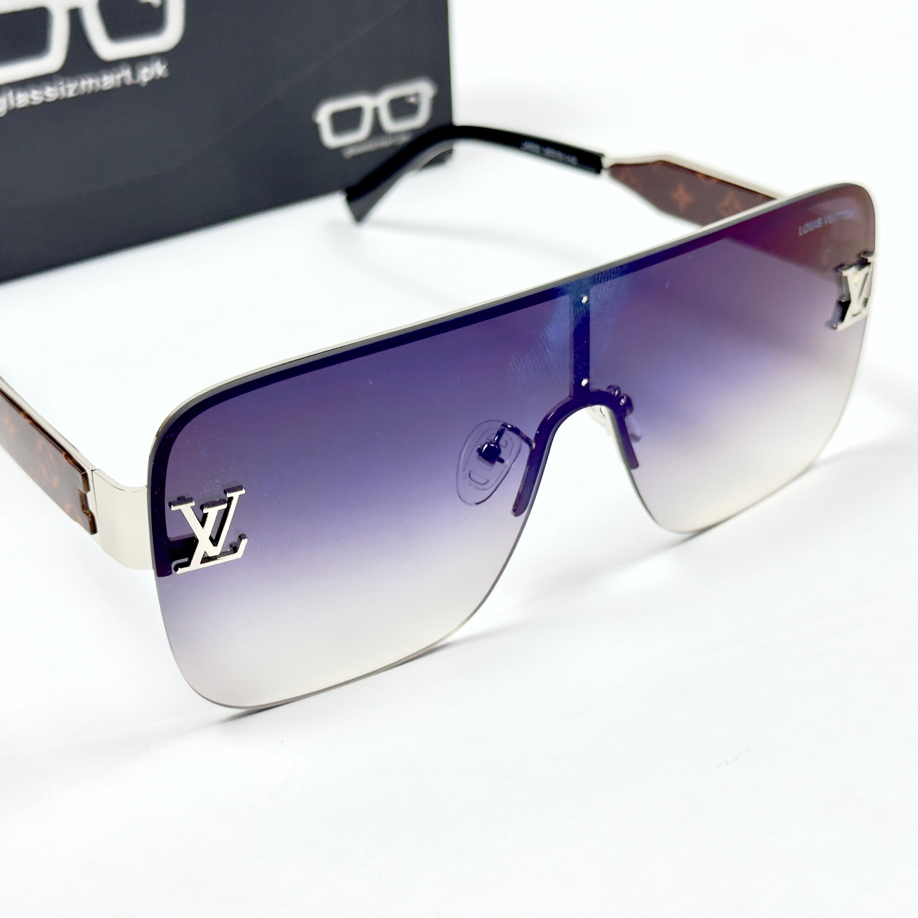 Louis Vuitton – 2a602 – 58 – Silver Mercury – Metal – Sunglasses – Unisex