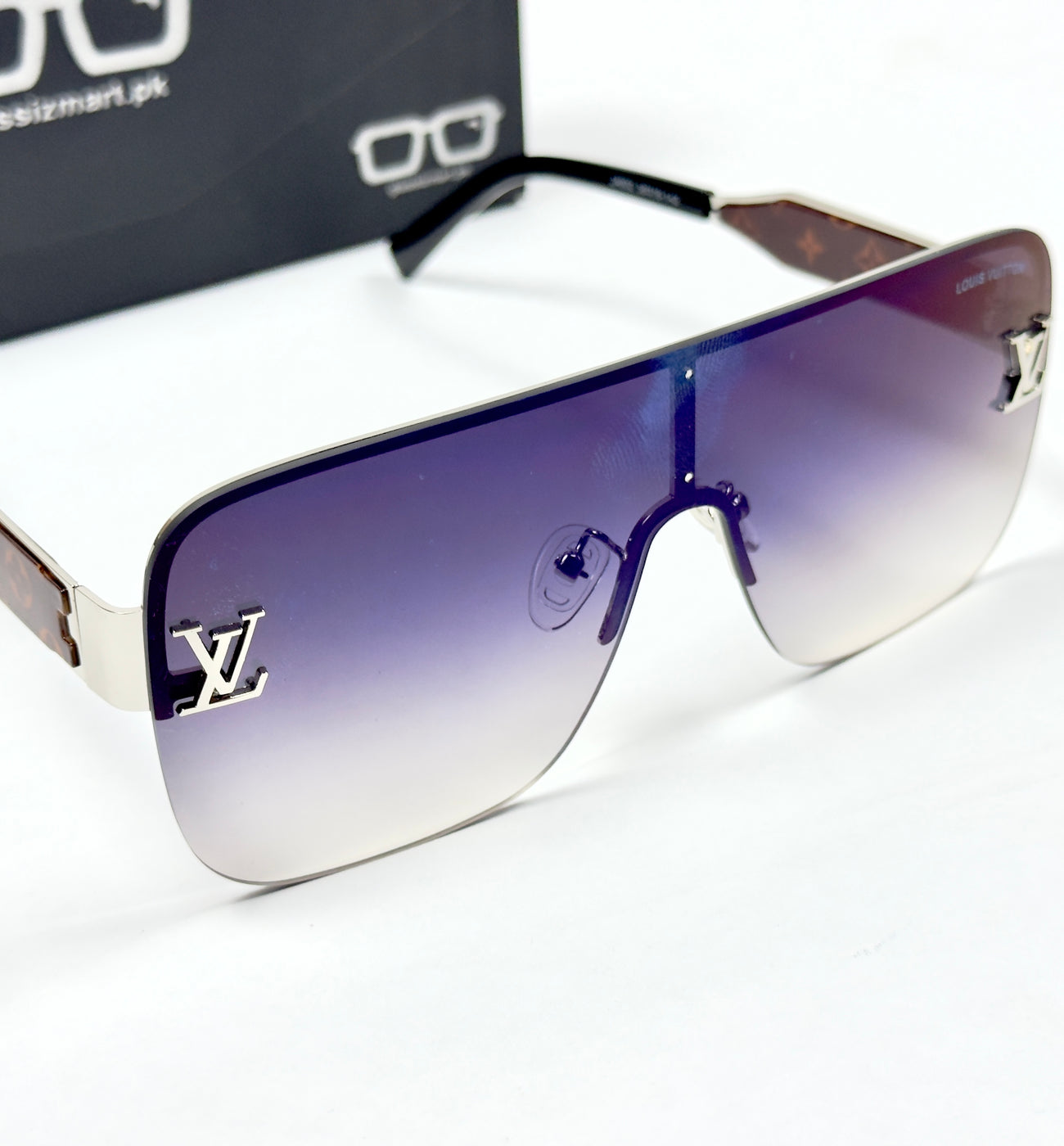 Louis Vuitton – 2a602 – 58 – Silver Mercury – Metal – Sunglasses – Unisex