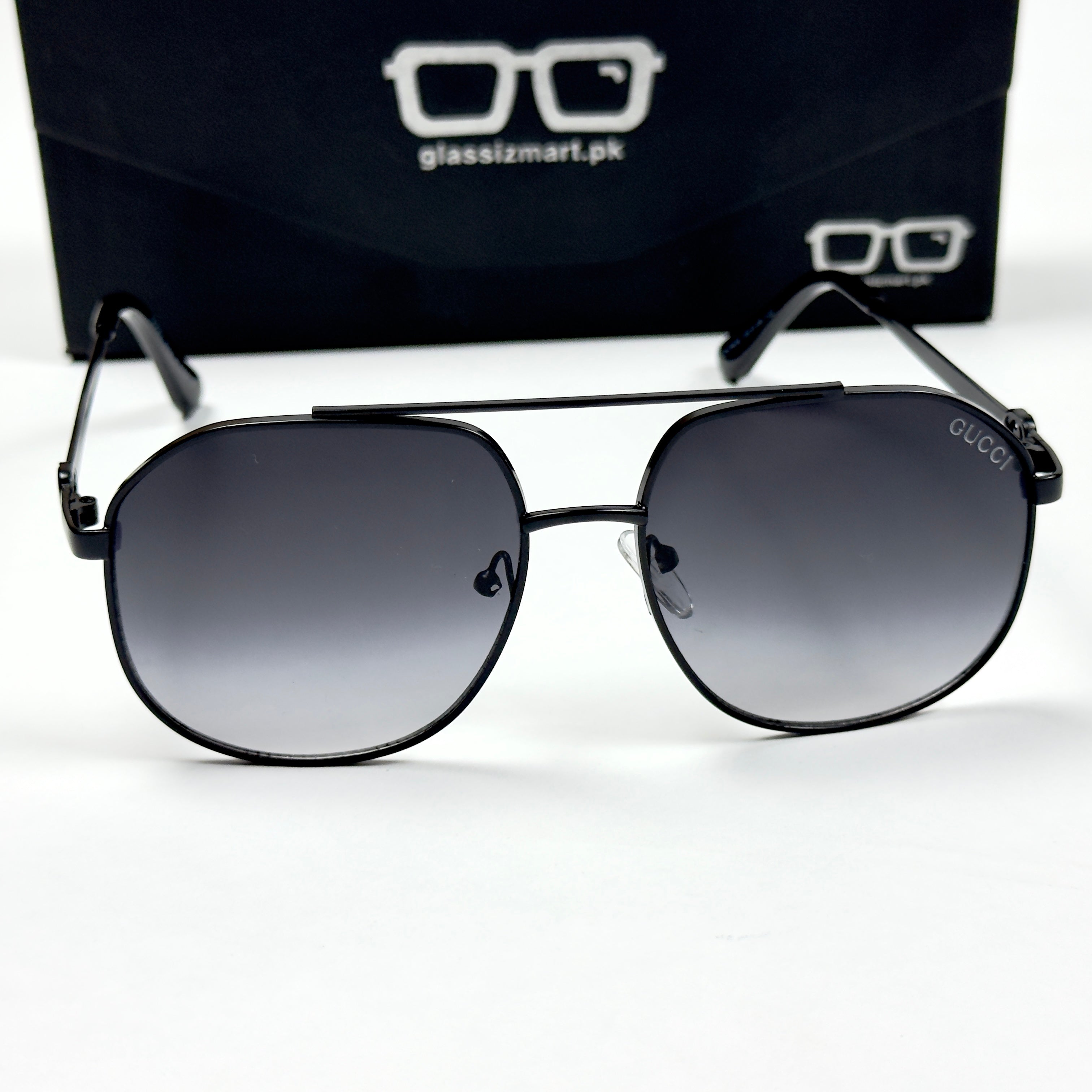 Gucci – 804 – 56 – Black Gradient – Metal – Sunglasses – Unisex