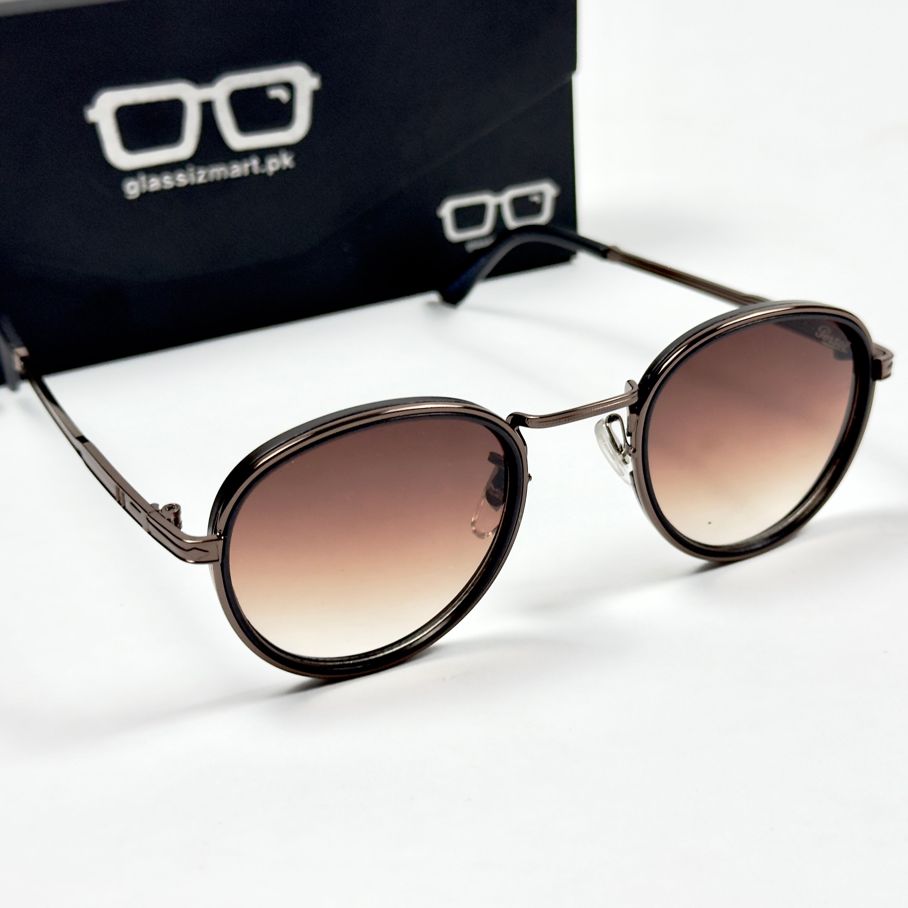 Persol – 23230 - 55 - Brown – Metal - Sunglasses – Unisex