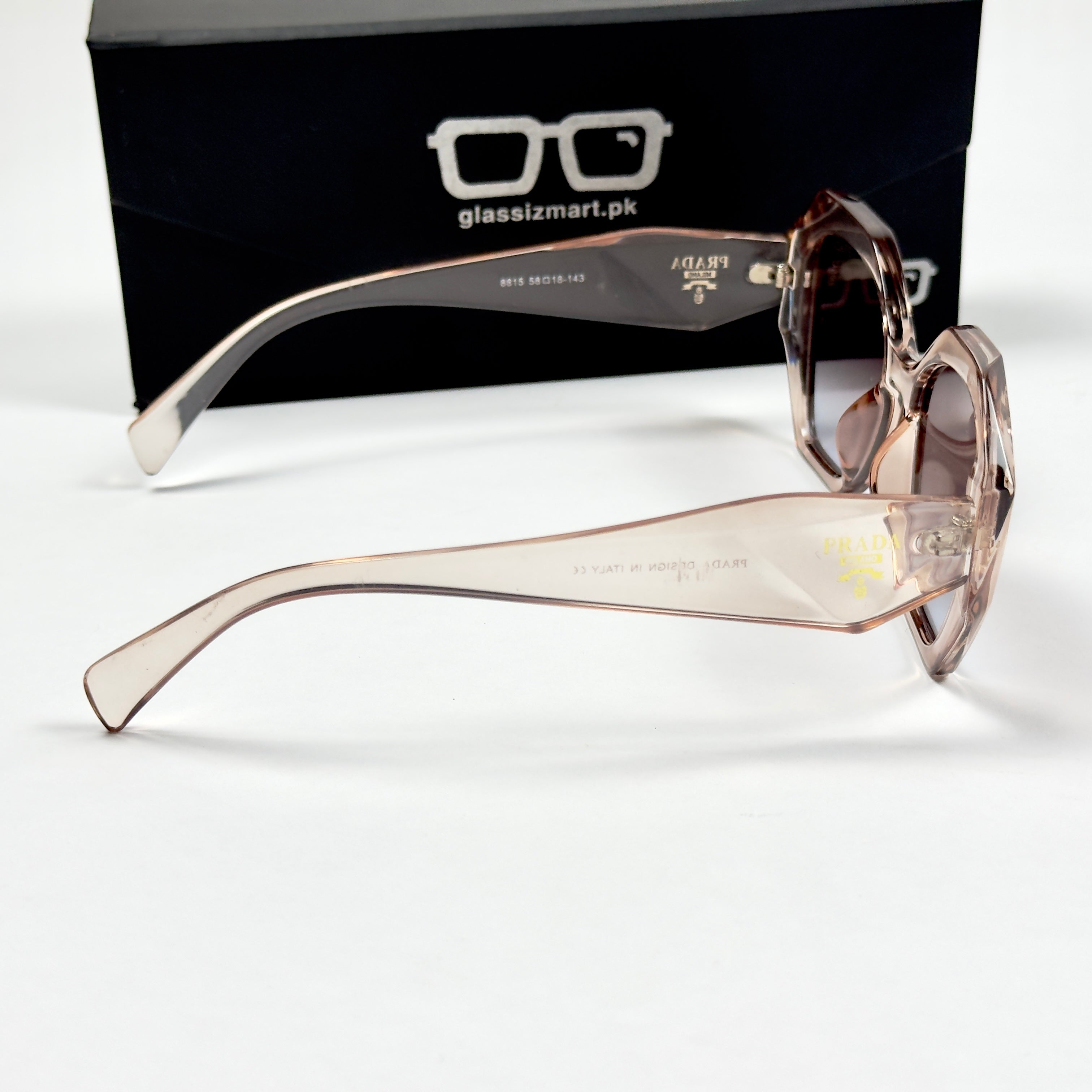 Prada - 8815 - 58 – Pink – Acetate – Sunglasses - Ladies