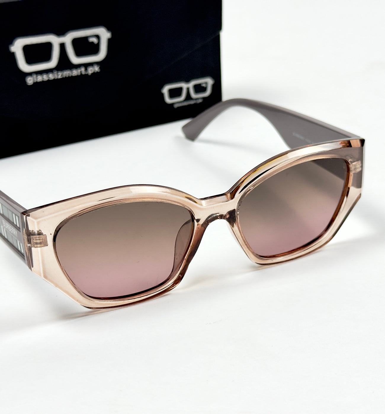 Burberry - 8978 - 54 – Pink – Acetate – Sunglasses - Ladies