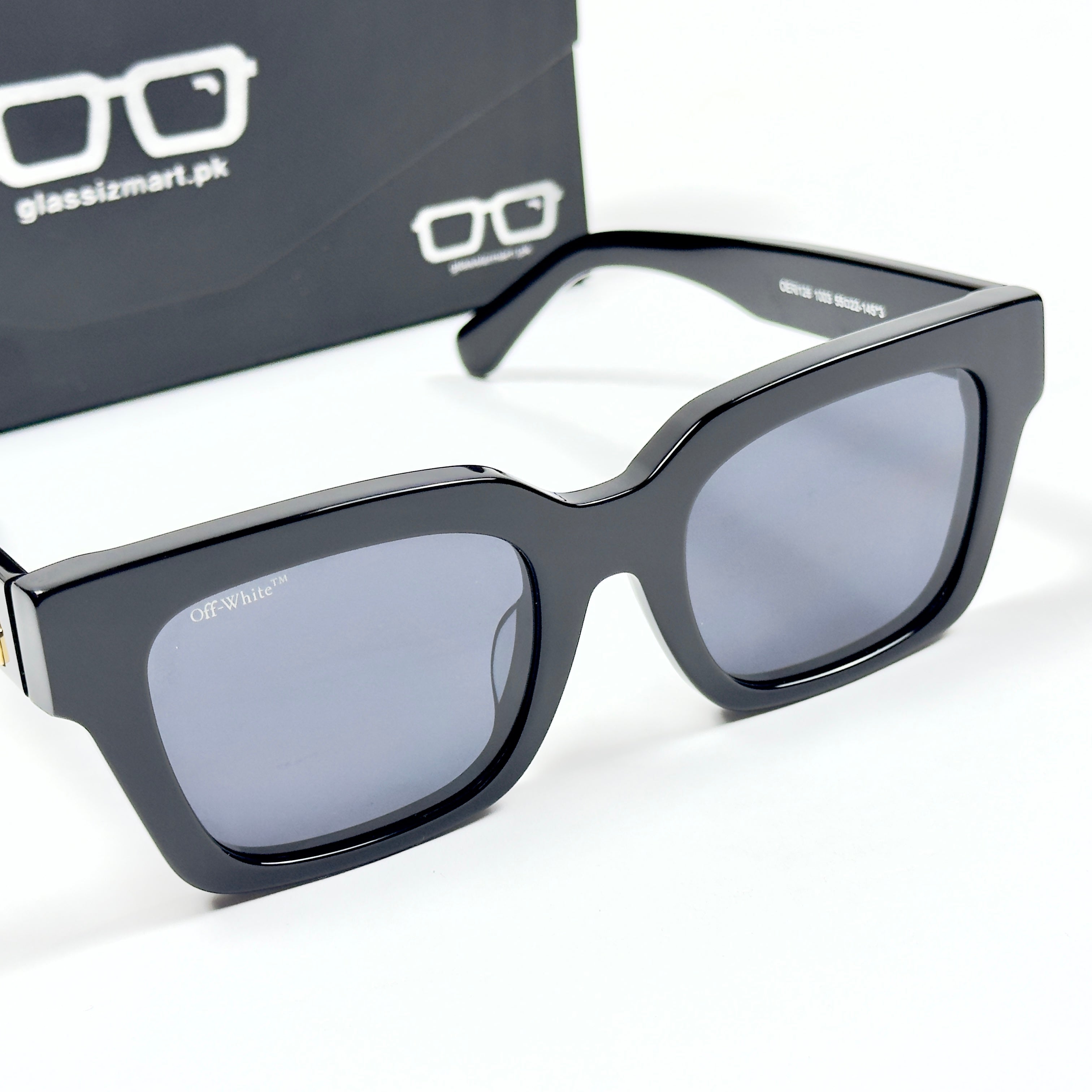 Off White – 1003 – 55 – Black –  Acetate - Sunglasses – Unisex - Premium