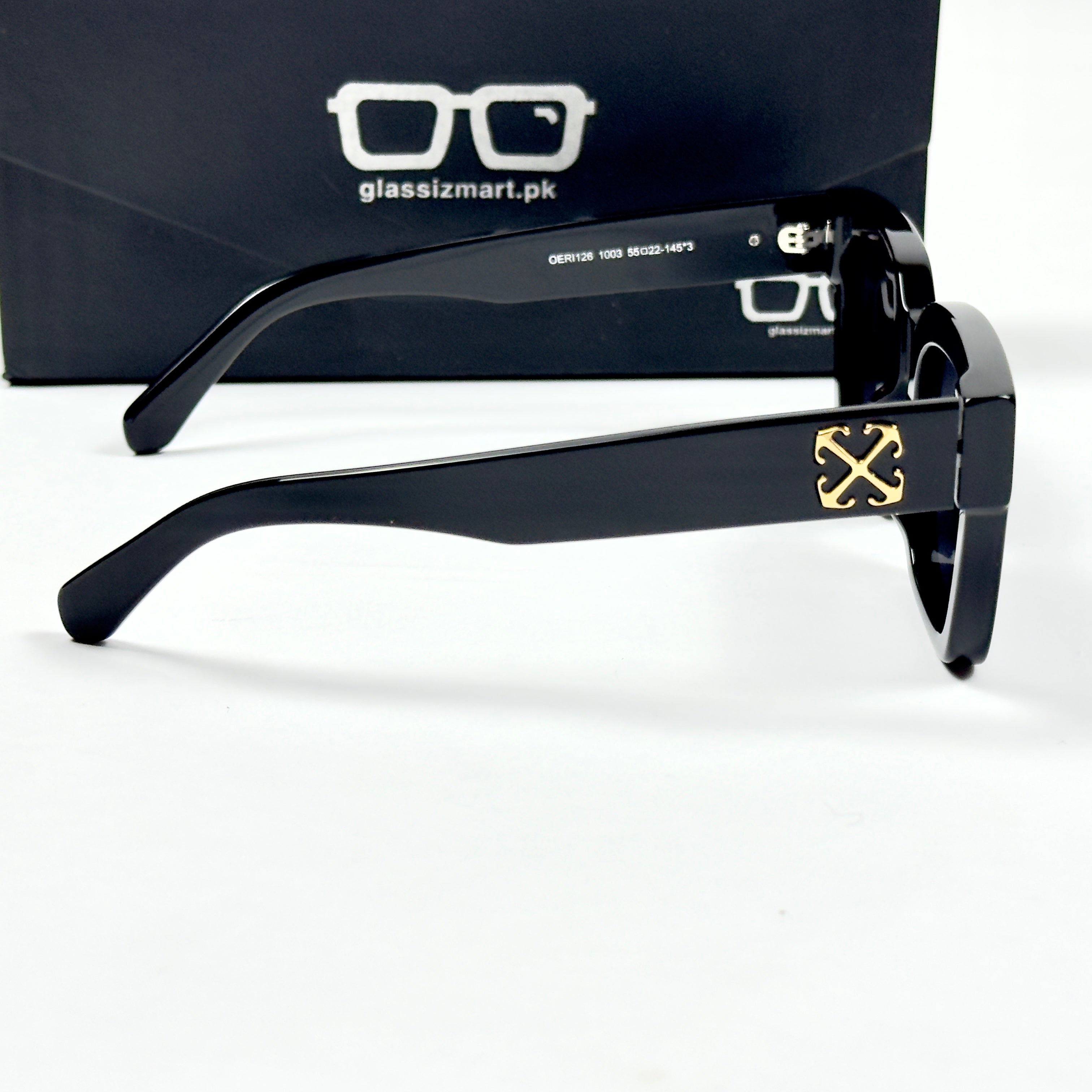 Off White – 1003 – 55 – Black –  Acetate - Sunglasses – Unisex - Premium