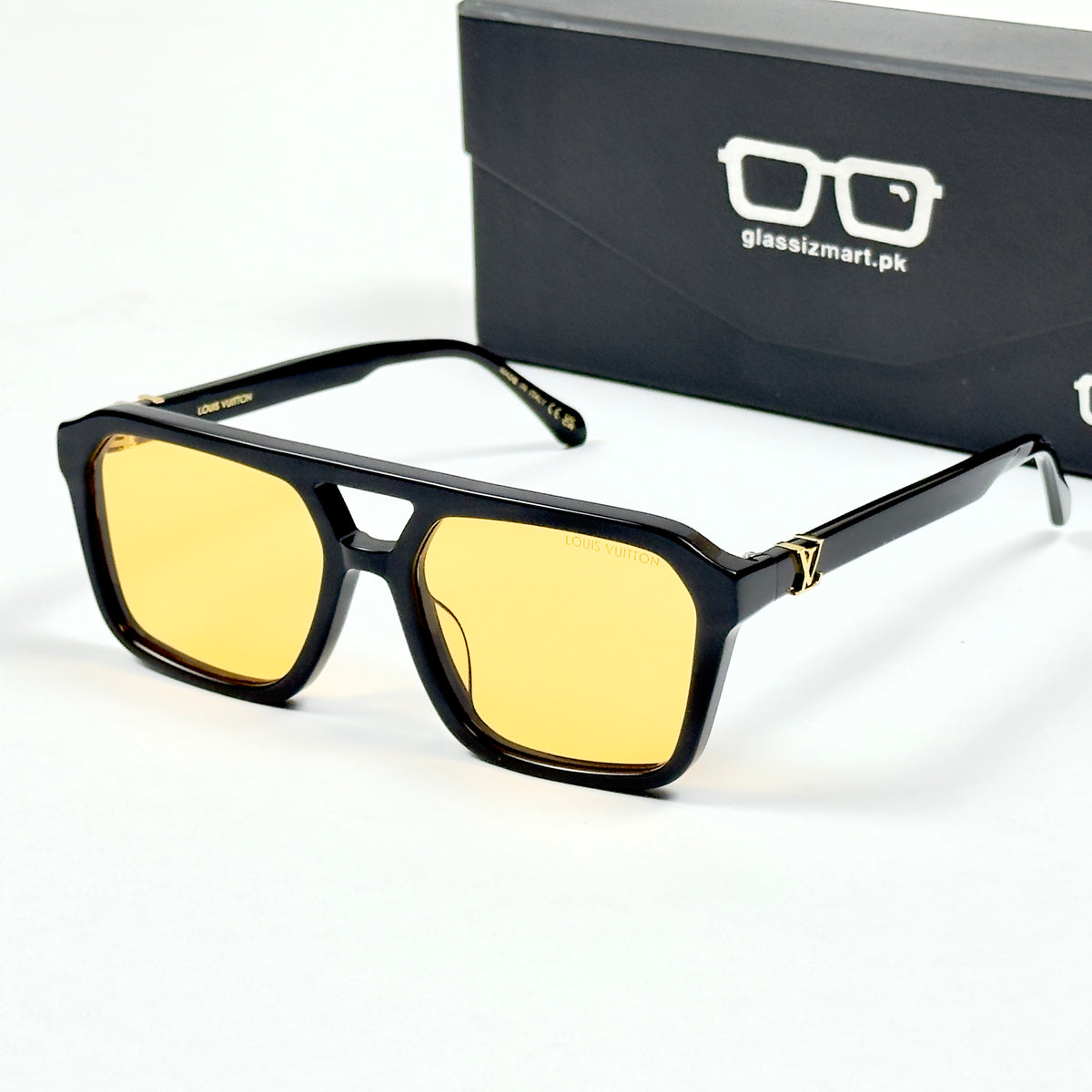 Louis Vuiton – 3095 – 58 – Black Yellow –  Acetate - Sunglasses – Unisex - Premium