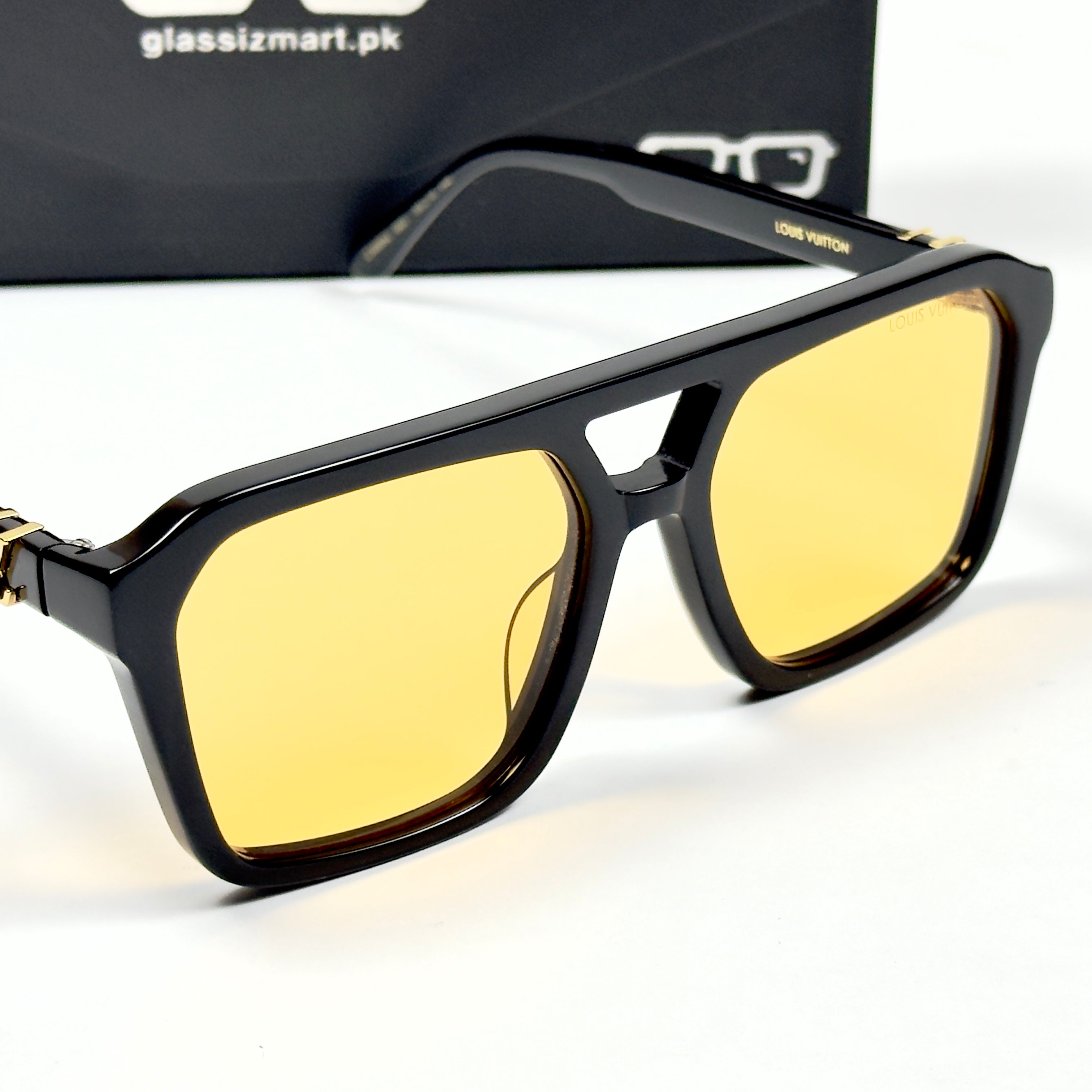 Louis Vuiton – 3095 – 58 – Black Yellow –  Acetate - Sunglasses – Unisex - Premium