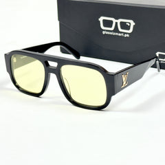 Louis Vuitton – 2611 – 55 – Black Yellow –  Acetate - Sunglasses – Unisex - Premium