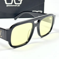 Louis Vuitton – 2611 – 55 – Black Yellow –  Acetate - Sunglasses – Unisex - Premium