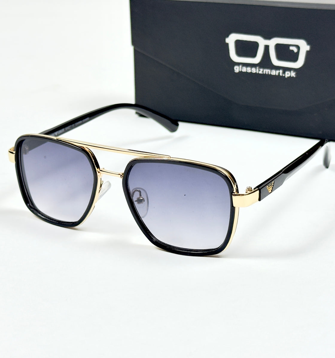 Armani – 3910 – 55 – Black Gradient – Metal – Sunglasses – Unisex