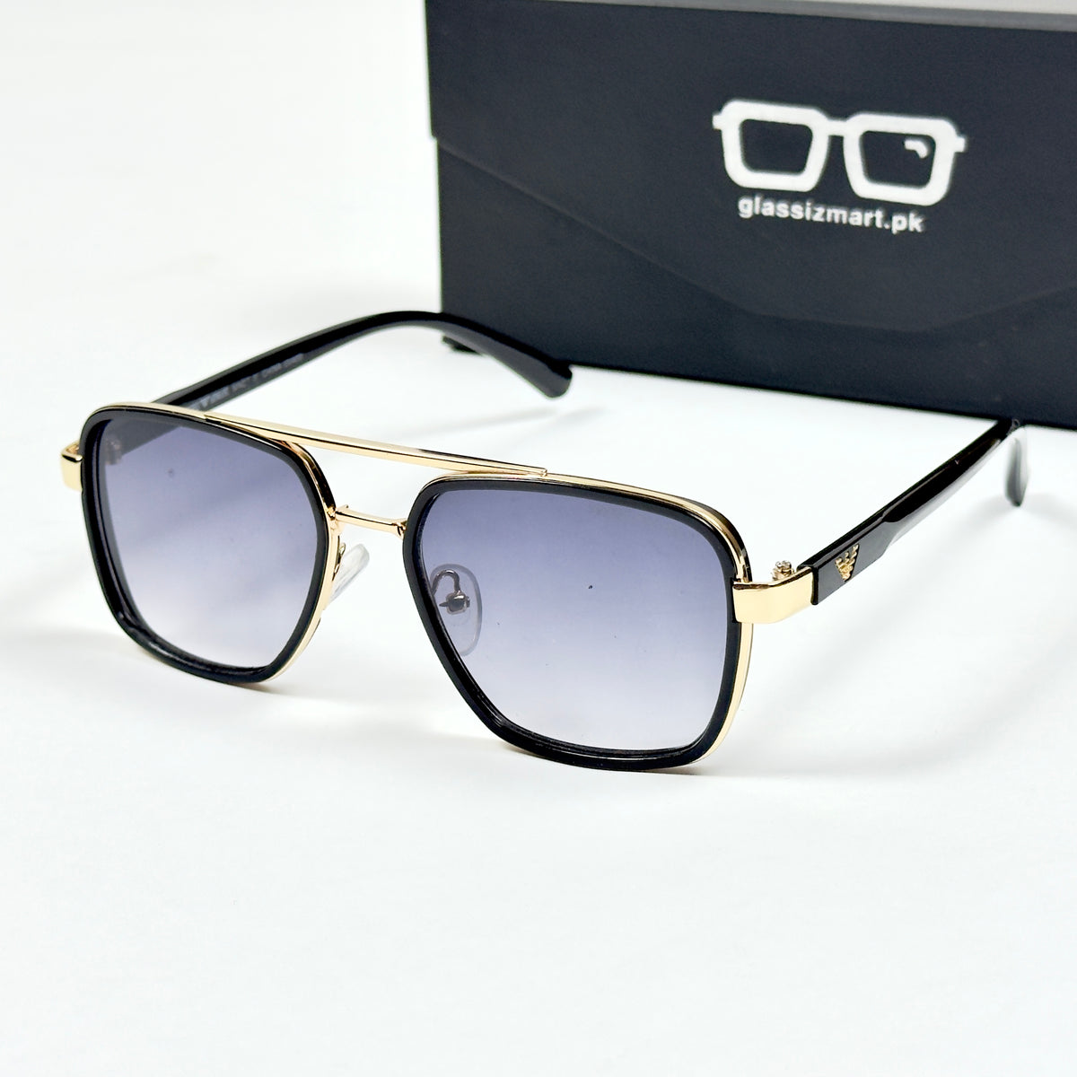 Armani – 3910 – 55 – Black Gradient – Metal – Sunglasses – Unisex