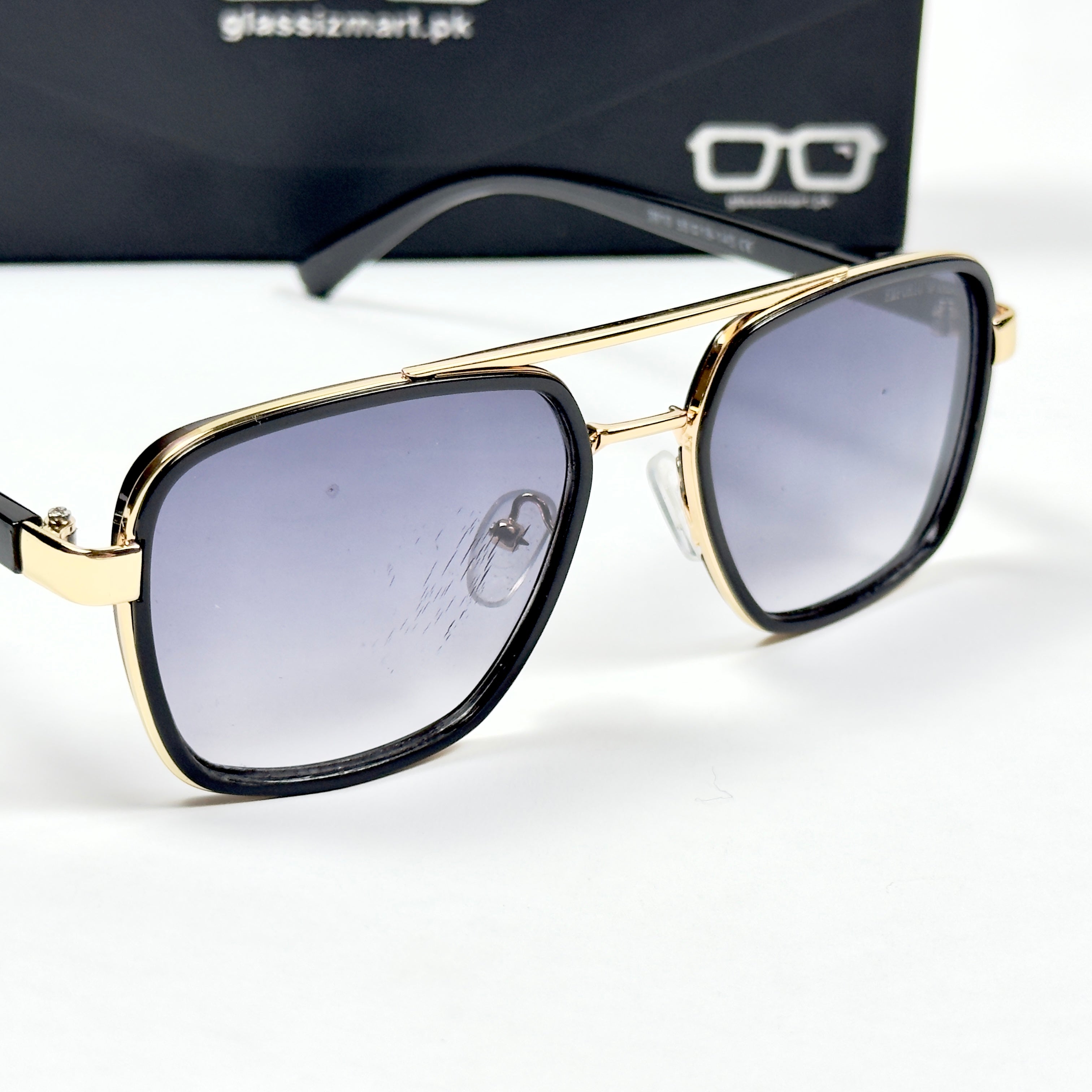 Armani – 3910 – 55 – Black Gradient – Metal – Sunglasses – Unisex