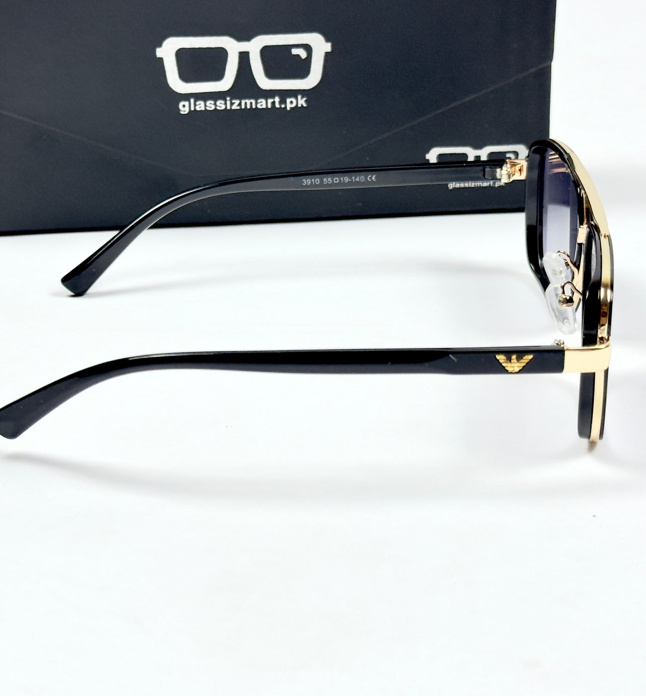 Armani – 3910 – 55 – Black Gradient – Metal – Sunglasses – Unisex