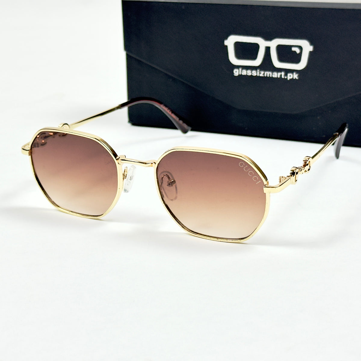 Gucci – 29806 – 57 – Brown Gradient – Metal – Sunglasses – Unisex