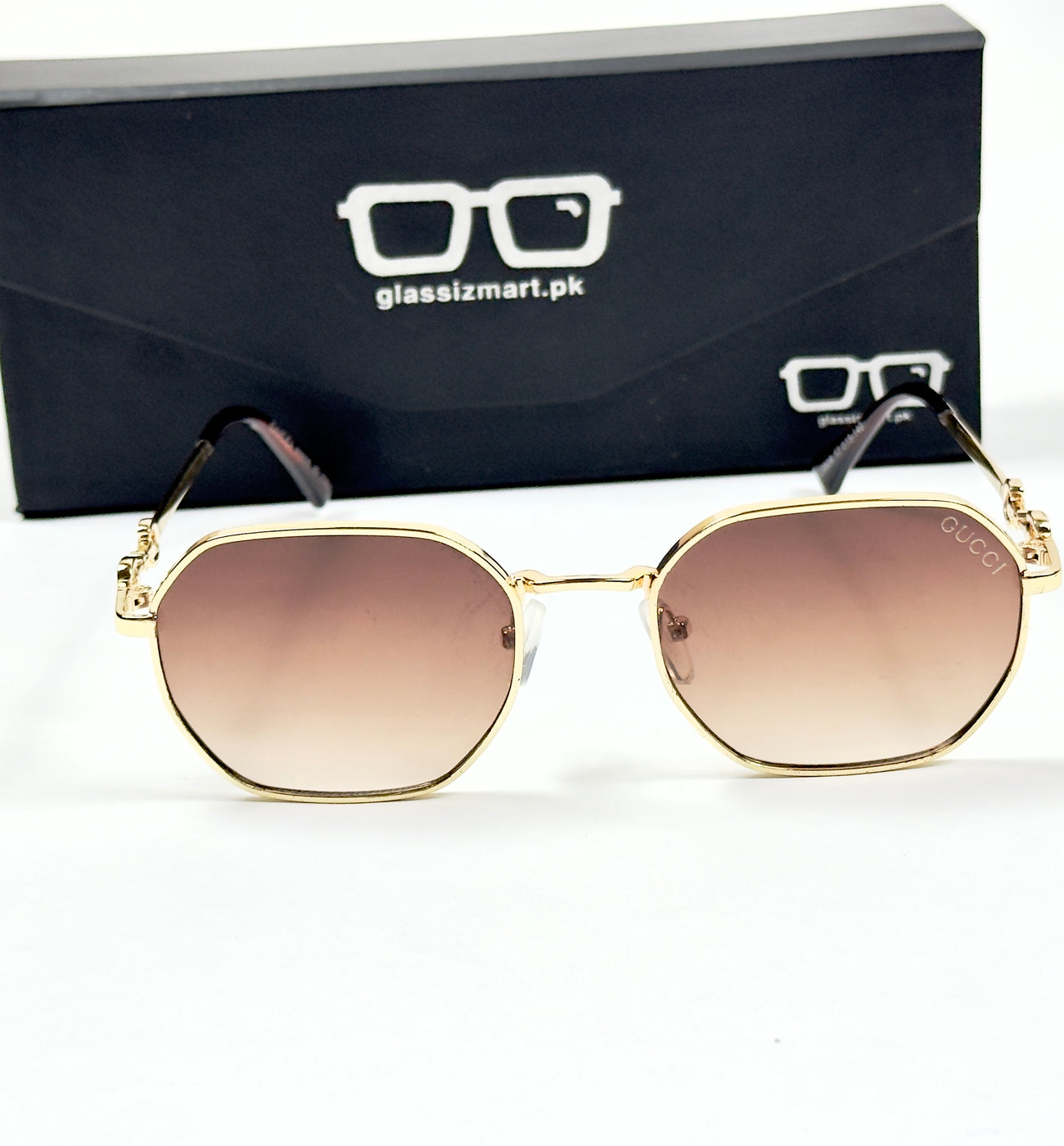 Gucci – 29806 – 57 – Brown Gradient – Metal – Sunglasses – Unisex