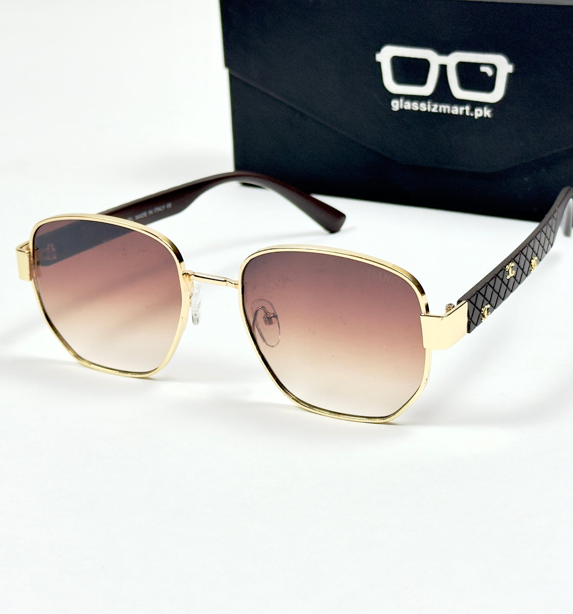 Chanel – 236 – 57 – Brown Gradient – Metal – Sunglasses – Unisex